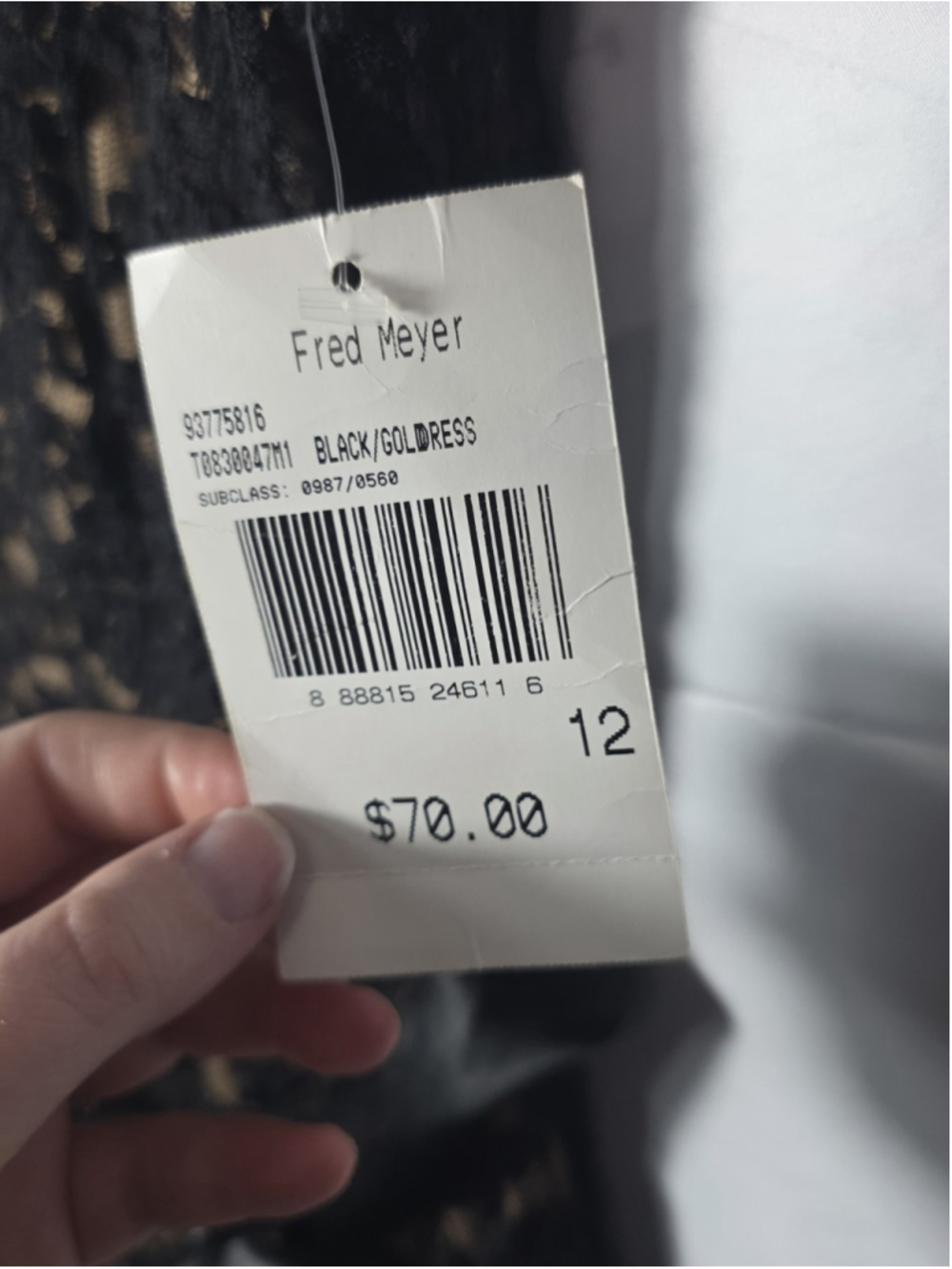 Connected Apparel Women's Dress Size 12 Black Lace Sleeveless Knee Length nwt - Picture 5 of 7